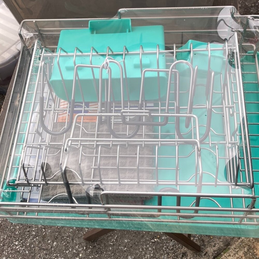 Dish Drying Rack - Auto Draining Dish Rack for Kitchen Counter, NEW - Picture 2 of 6